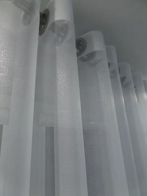 Dekorstudio Biela záclona SHINE s olovkom - vlastný rozmer Uchytenie závesu: Riasiaca páska 2, Šírka záclony: 350cm