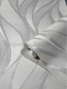 Vliesové tapety na stenu Hailey 82234, rozmer 10,05 m x 0,53 m, vlnovky strieborno-hnedé, NOVAMUR 6794-40