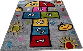 HU Viacfarebný detský koberec Kids preskakovačka Rozmer: 60x100 cm