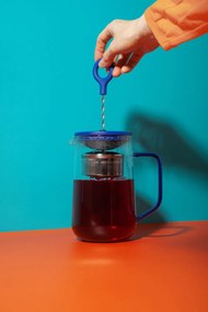 Kitchen Craft Čajová kanvica so sitkom La Cafetière Gyro Blue 1,25 l