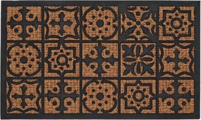 Rohožka MOSAIC 75x45 cm hnědá/černá