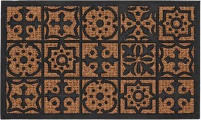 Rohožka MOSAIC 75x45 cm hnědá/černá