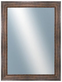 DANTIK - Zrkadlo v rámu, rozmer s rámom 60x80 cm z lišty TRITON široký meď (2951)