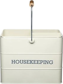 Krémovobiely stojan na čistiace prostriedky Kitchen Craft Living Nostalgia