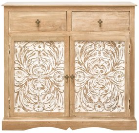 furniture-nabytek.cz - Komoda rustikálna z masívneho dreva mango 90x90x45