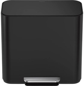Simplehuman Mini pedálový odpadkový kôš na triedený odpad 15 l, čierna mat
