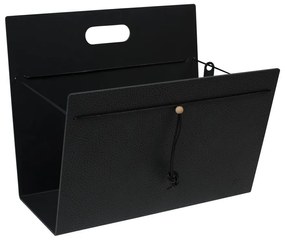 Kovový/z eko kože stojan na časopisy Hippo L – LIND DNA