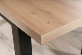 Jedálenský rozkladací stôl Presto 140/218 cm dub Artisan/čierny