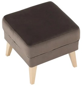 Kondela Taburet, taupe-sivohnedá/buk, RODEZA