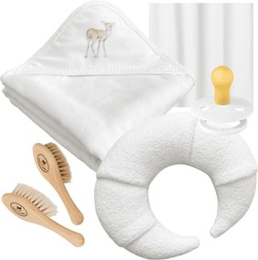 Detská súprava s uterákom biela