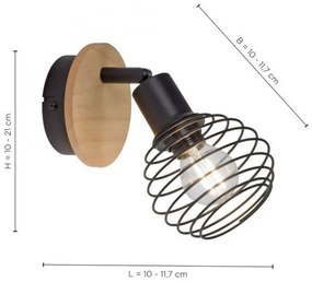 Leuchten Direkt 15921-79 - Nástenné bodové svietidlo EUGEN 1xE14/40W/230V