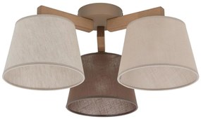 Brilagi - Prisadené stropné svietidlo LATTE SABIA 3xE27/15W/230V borovica/mix