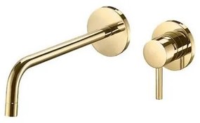 Paffoni - Umývadlová batéria LIGHT pre podomietkovú inštaláciu, zlatá