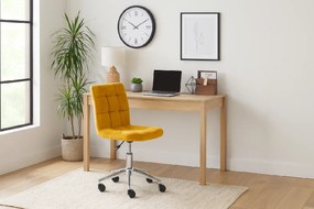Žlté kancelárske kreslo Q-020 VELVET