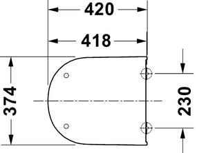Duravit 28310000 - WC sedátko D-CODE 37,4x42 cm biela