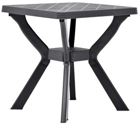 Bistro stolík, antracitový 70x70x72 cm, plast