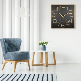 Dekorstudio Moderné drevené hodiny EKO Digits - 60cm