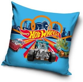 Carbotex Obliečka na vankúšik 40x40 cm - Hot Wheels Nekonečná slučka