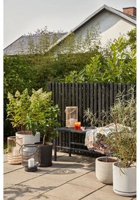 Súprava 2 čiernych kvetináčov Hübsch Hureno Picco