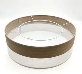 Stropné svietidlo SIRJA WOOD 2xE27/15W/230V pr. 45 cm biela/dub