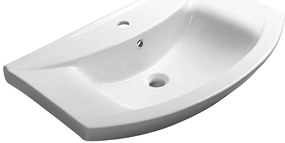 Aqualine Aqualine, ZERO keramické umývadlo nábytkové 75x48,5cm, biela, 6075