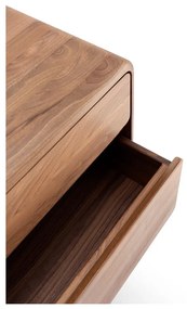 Hnedá komoda z orechového dreva 90x90x45 cm Fawn – Gazzda