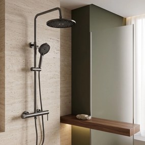 Rea Foss Clif, sprchový set s pákovou batériou, titánová, REA-P3900