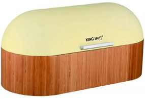 Chlebník Kinghoff design, béžový, 39cm