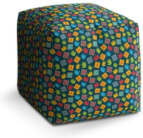 Taburet Cube ABC, farebná