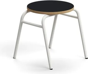 Stolička ALTUS, výška 380 mm, biela/antracit