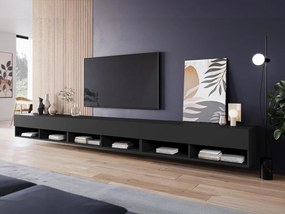 TV stolík Adenik 300, Farby: čierny grafit, Osvetlenie: osvetlenie LED biele