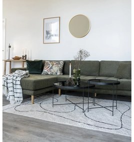 Čierny okrúhly konferenčný stolík ø 70 cm Venezia - House Nordic