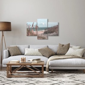 Obraz - Ružová pláž (90x60 cm)