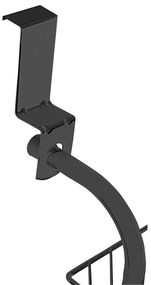 Čierny kovový držiak na topánky Wenko