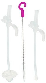 Hrnček so slamkou - čerešňový kvet 240 ml