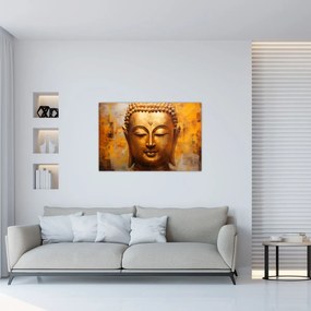 Obraz - Budha, olejomaľba (90x60 cm)