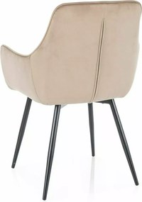 SI Fig Velvet stolička béžová