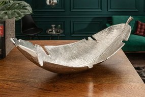 Miska Silver Leaf 60cm strieborná