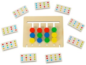 KIK Dřevěná vzdělávací hračka odpovídající barvám montessori ovoce