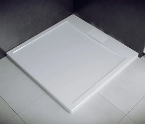Besco Štvorcová sprchová akrylátová vanička AXIM SQ 80x80 (90x90) UltraSlim BESCO-Rozmery: 80x80