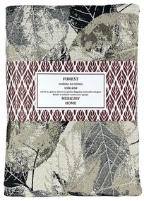 Záves Forest čierna na páske 138x260