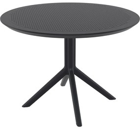SKY Ø105 záhradný stôl black