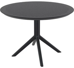 SKY Ø105 záhradný stôl black