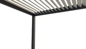 Záhradná hliníková pergola do steny 4x3 m (antracit)