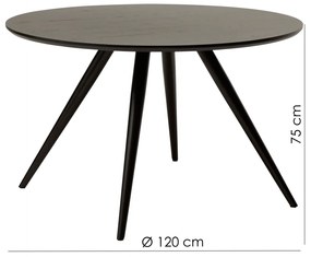 ECLIPSE JEDÁLENSKÝ OKRÚHLY STÔL - Ø 120 cm white oak