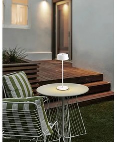 Azzardo AZ5334 - LED Vonkajšia stmievateľná nabíjacia lampa LED/2W/5V IP54 biela