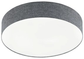 EGLO Moderné stropné LED svietidlo ROMAO, 40W, 57cm, kruhové, sivé