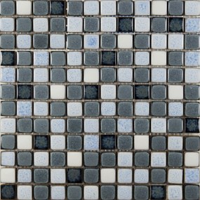 Keramická mozaika Premium Mosaic šedá 30x30 cm lesk MOSS23MIX2