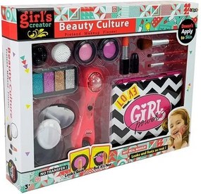 LEAN Toys Kozmetická súprava s taškou, masérom a rúžom