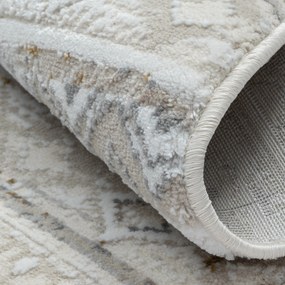 My Flair, Kusový koberec My Nomady CA60054 creme kruh, 120x120 (priemer) kruh, béžová, chodba / predsieň